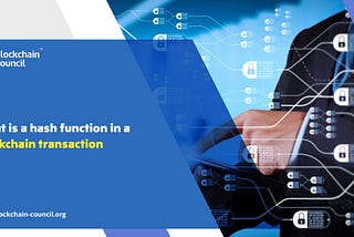 What is a hash function in a Blockchain transaction?