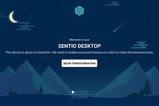 Welcome to your new Sentio Desktop — Onboarding Explained