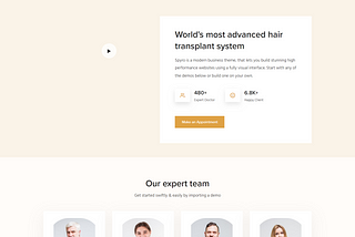 Hair Loss Treatment Landing Page