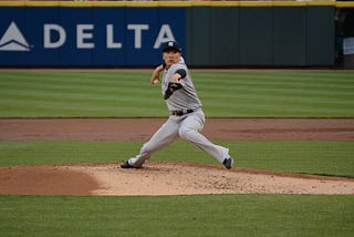 New York Yankees pitcher Masahiro Tanaka pitches in a game at Yankee Stadium