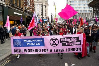 A bunch of sociopaths marching through the centre of a multi-racial city