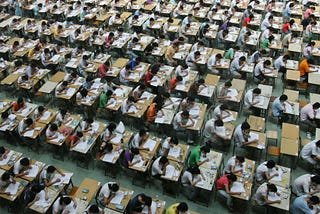 Students taking the GaoKao in 2014