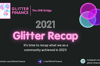 Glittering Milestones in 2021