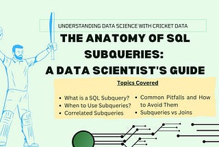 The Anatomy of SQL Subqueries: A Data Scientist’s Guide