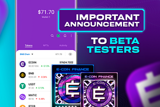 Important Announcement for BETA TESTERS