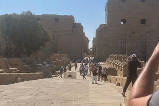 Visiting the Temple of Karnak in Luxor, Egypt