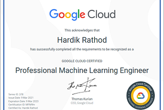 Preparing for the GCP Machine Learning Certification