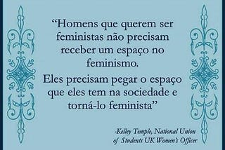Homem feminista?