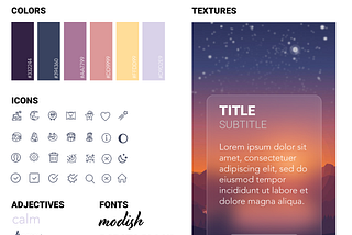 Nightfall: Mood Boards and Style Tiles