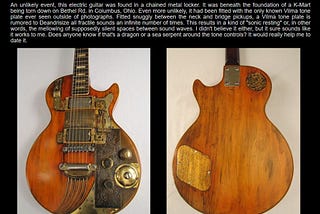 Vilma Electric Guitar — By Tony Cochrane Custom Electrics