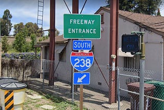 Freeway Entrance, Interstate 238