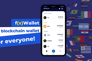 f(x)Wallet currently supports 4 additional languages