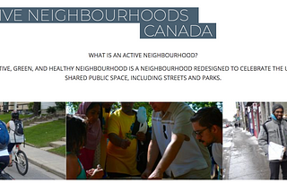 Participatory planning from the eyes of Active Neighbourhoods Canada and the organizations in the…