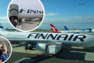 Finnair aircraft operating Qantas flights with an undercover Qantas employee on board