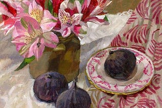 Fresh Figs & A Casablanca Lily