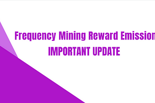 Haze Finance Frequency Mining Reward Emission Rate UPDATE