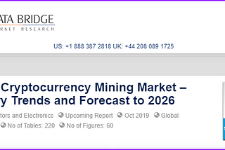 Global Cryptocurrency Mining Market — Industry Trends and Forecast to 2026