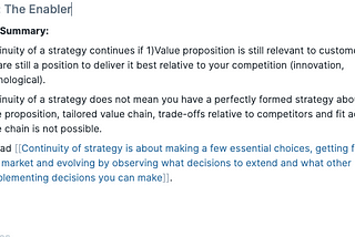 Continuity of strategy is about making a few essential choices, getting feedback from market and…