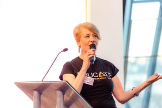 Professor Rose Luckin speaking at London’s City Hall