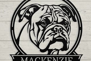 Charming Bulldog Metal Signs: Celebrate Your Furry Friend!