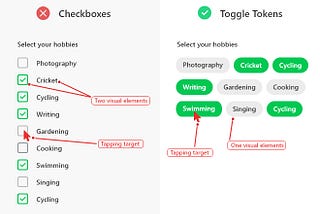 What to use instead of checkboxes