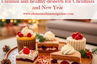 Unusual and healthy desserts for Christmas and New Year
