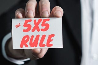 The 5X5 Rule for PowerPoint Slides
