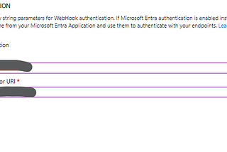 settings while registering the webhook in the event grid topic subscription