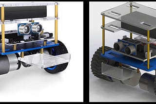 CAD design of the ELEGOO Tumbller Self-Balancing Robot Car Kit