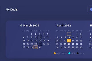 Token Distribution Calendar