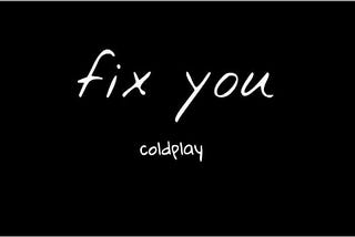 Fix You By Coldplay Guitar Chords