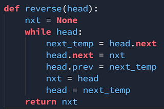 Hackerrank — Reverse Doubly Linked List walkthrough #Python #Hackerrank