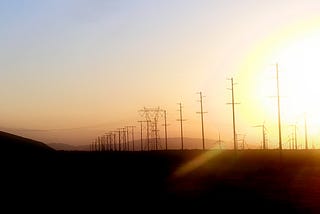 Wires in the Sunset