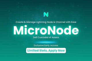 Seeking 20 Pioneers for Exclusive Early Access to MicroNode: Revolutionize Node Creation &…