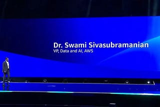Announcements from Dr. Swami Sivasubramanian Keynote at re:Invent 2023