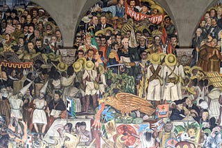 Diego Rivera murals at the National Palace in Mexico City