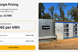 OneMiners USA Hosting — Georgia: Reliable, Scalable, and Cost-Efficient ASIC Mining Infrastructure