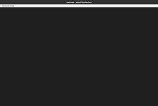 Blank Screen in Visual Studio Code