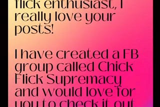 Chick Flick Supremacy Community Reach