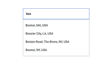 Custom autocomplete for Google location search with React