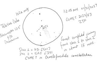 How does Green Comet C/2022 E3 ZTF look to an amateur observer?
