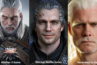 Reimagining fictional characters of The Witcher using Dall-E