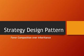 Strategy Design Pattern — Python