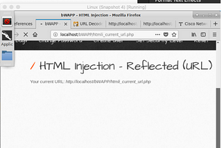 Ethical Hacking(Bug Bounty)-HTML Injection Reflected current URL
