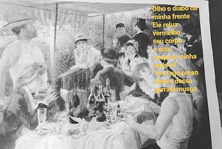 Olho o diabo na minha frente