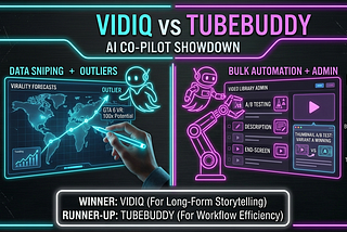 VidIQ vs TubeBuddy: Which AI Co-Pilot Would Have Saved My 100k Channel?