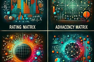 [Graph Theory] Rating Matrix, Adjacency Matrix, Degree Matrix, Laplacian Matrix