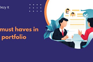 Five must haves in your Portfolio