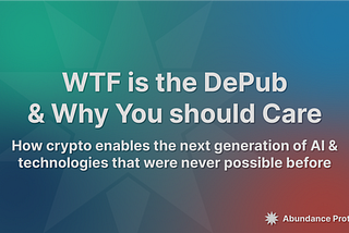 WTF is the DePub, and Why You should Care