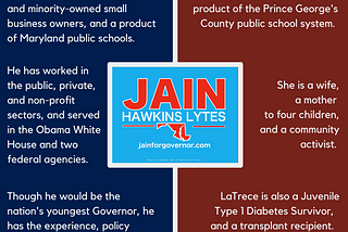 Jain for Governor Announces Running Mate